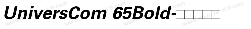 UniversCom 65Bold字体转换